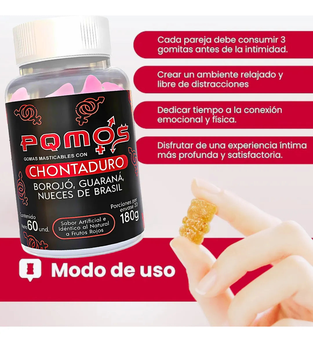 🔥¡Recupera tu energía y vitalidad con las Gomitas Potencializadoras de Chontaduro!🔥