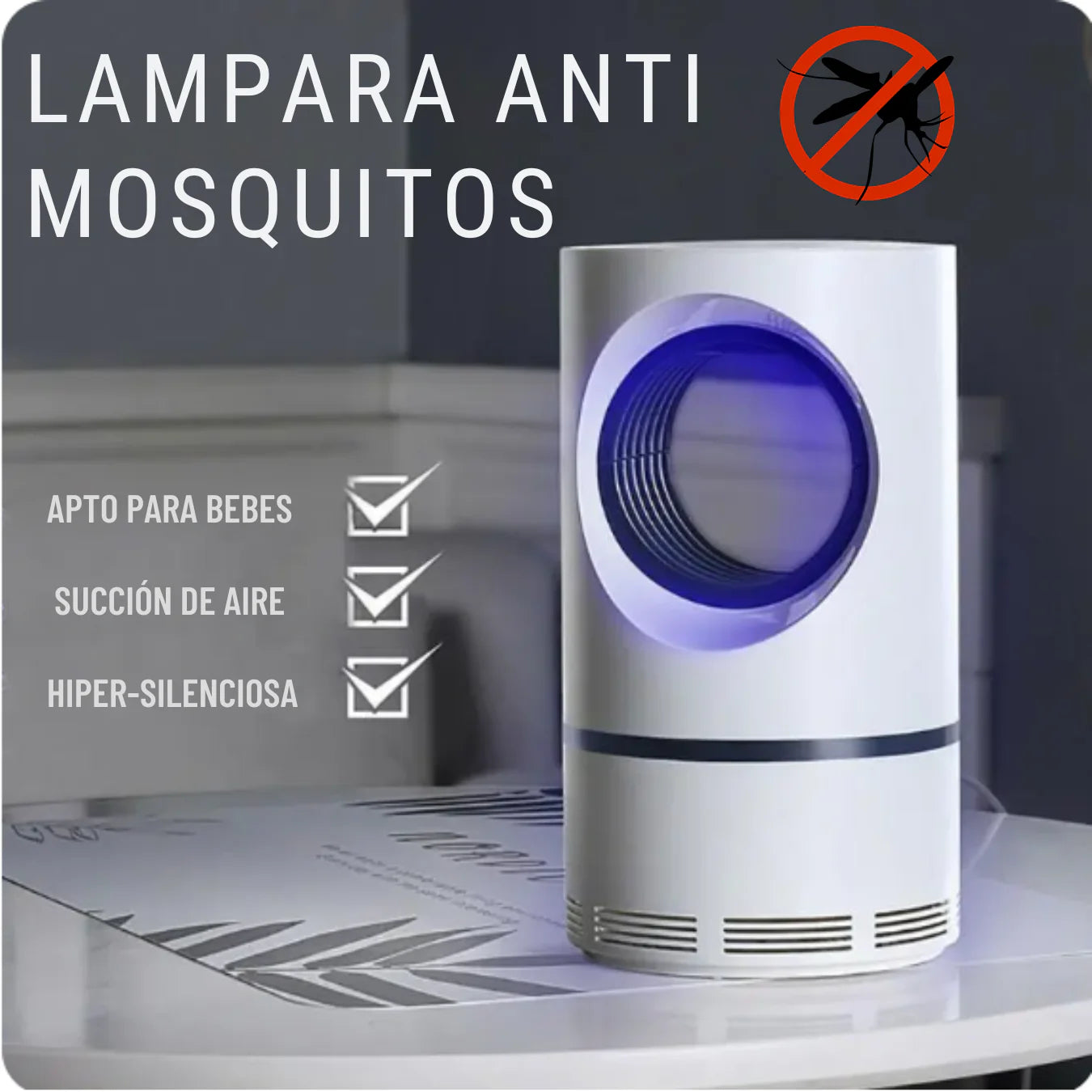 Lámpara UV Mata Mosquitos: ¡Dile Adiós a las Picaduras para Siempre!