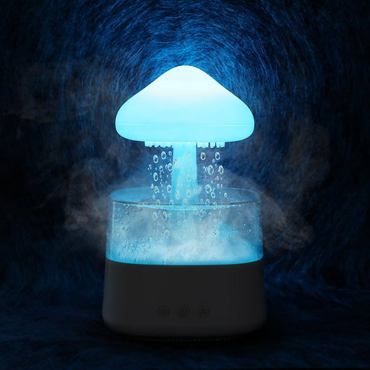 Humidificador Parlante Nube y Lluvia: Relajación, Aromaterapia y Música