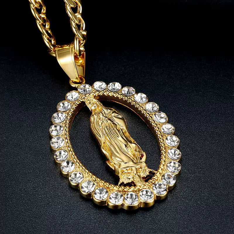 Medallón Virgen María: Fe y Elegancia en un solo Detalle