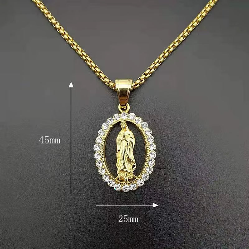 Medallón Virgen María: Fe y Elegancia en un solo Detalle